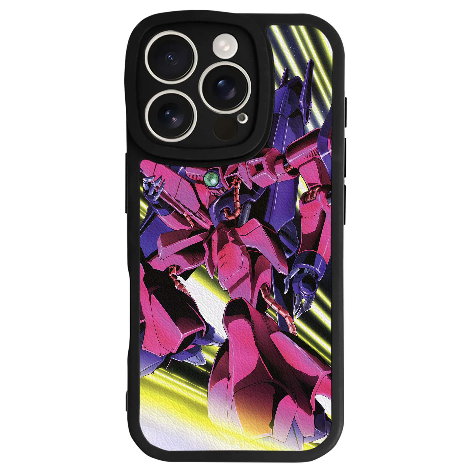 （画像用） 機動戦士ガンダム Mobile Suit Gundam 【iPhone 16シリーズ対応】シリコンスマホケース（レザー調） 材質：シリコン